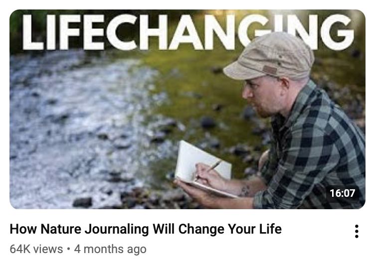 Alex Boon's most popular video: How Nature Journaling Will Change Your Life, 64K views