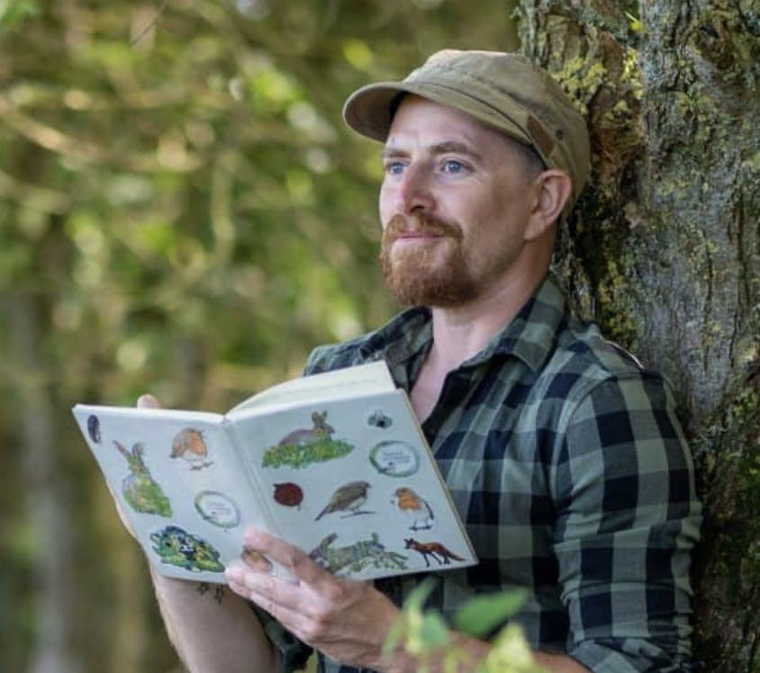 Alex Boon with his nature journal
